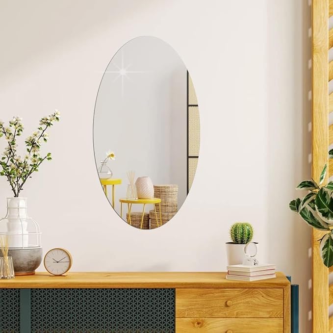 Magic Adhesive Mirrors (Oval)(Pack of 2)