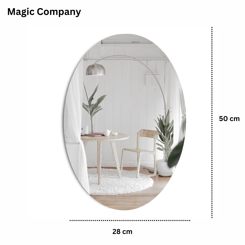 Magic Adhesive Mirrors (Oval)(Pack of 2)